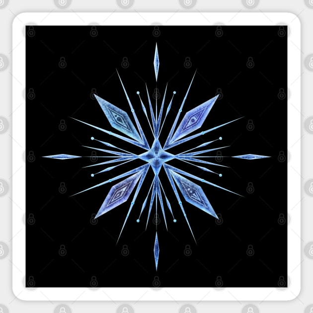 the second snowflake Sticker by AnnSaltyPaw